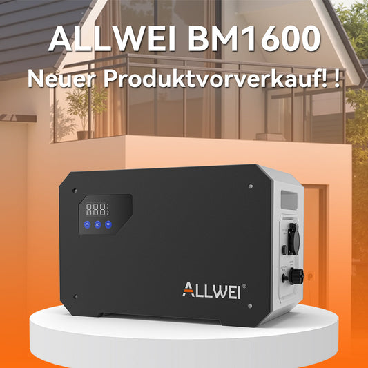 ALLWEI BM1600 Balkonkraftwerk mit B160 Erweiterungsakku: Die Zukunft der dezentralen Energieversorgung in Europa