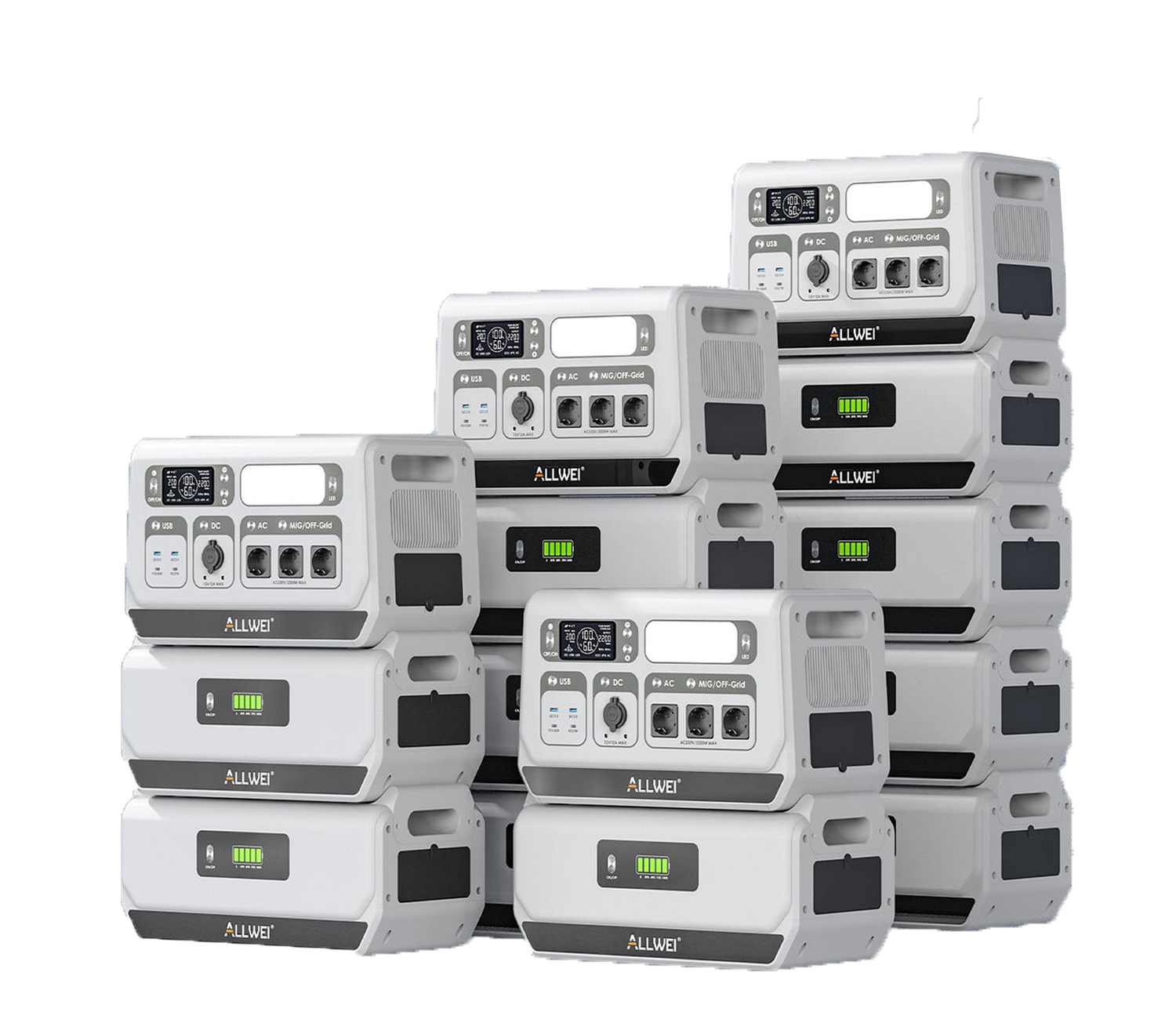 ALLWEI Balkonkraftwerk – Solaranlage mit Speicher für Zuhause