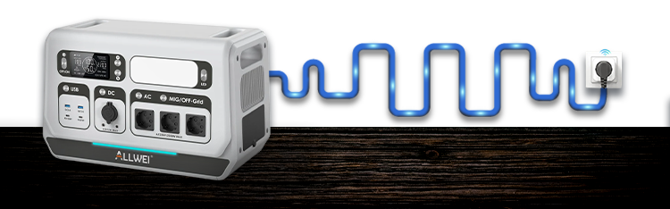 ALLWEI Balkonkraftwerk – Solaranlage mit Speicher für Zuhause