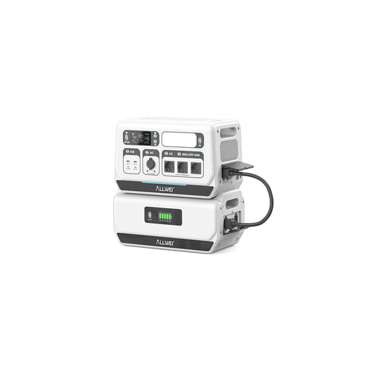 ALLWEI PPS2400 Pro Balkonkraftwerk + 1* B200 PRO Akkupack bis 4kWh