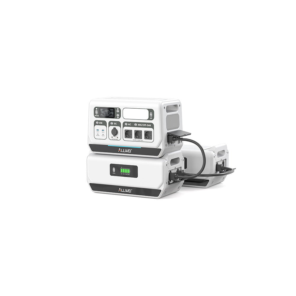 ALLWEI PPS2400 Pro Balcony Power Station + Expandable Battery Pack Maximum Expansion up to 10,240 Wh