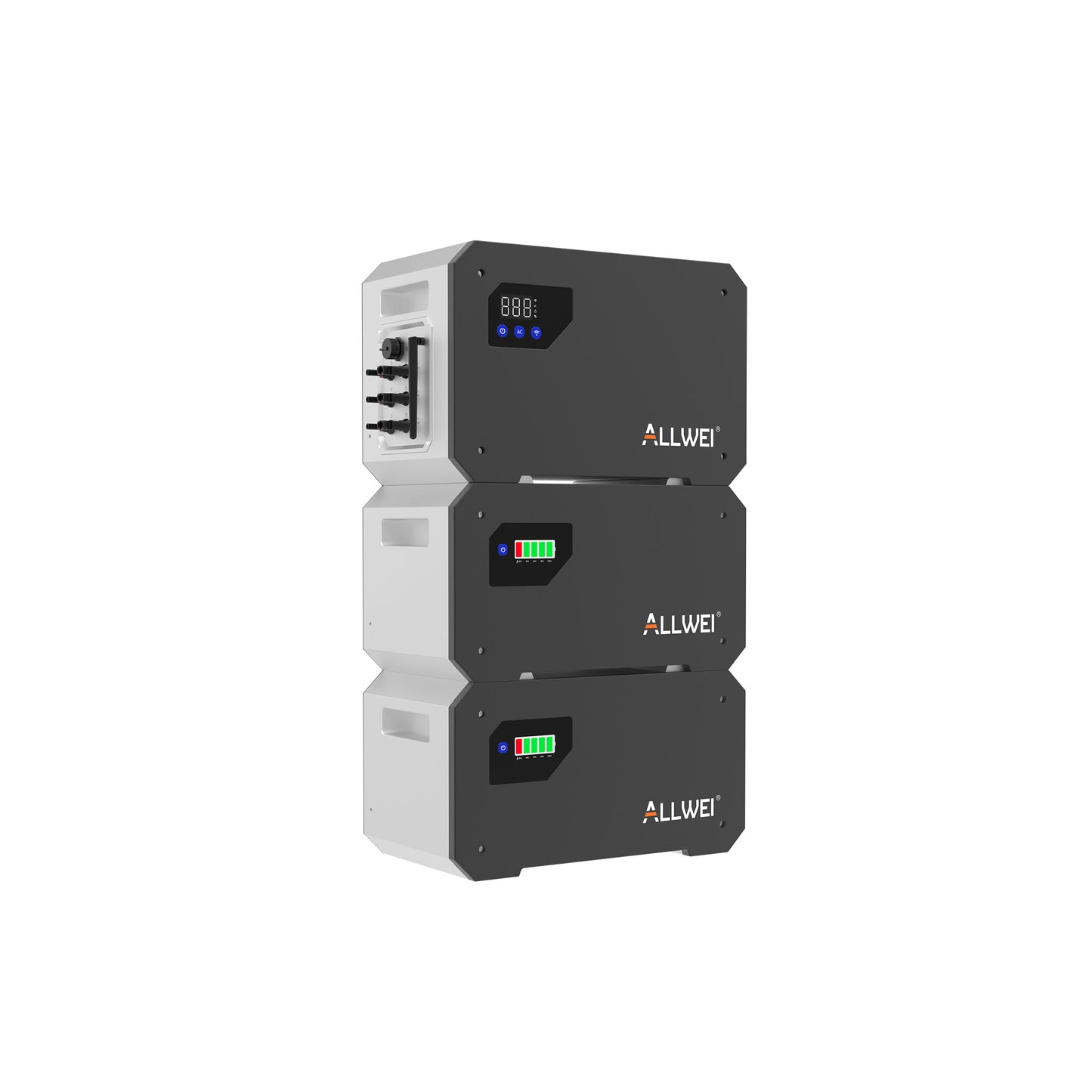 Central eléctrica para balcón ALLWEI BM1600 + 2* baterías B160 de hasta 4800 Wh