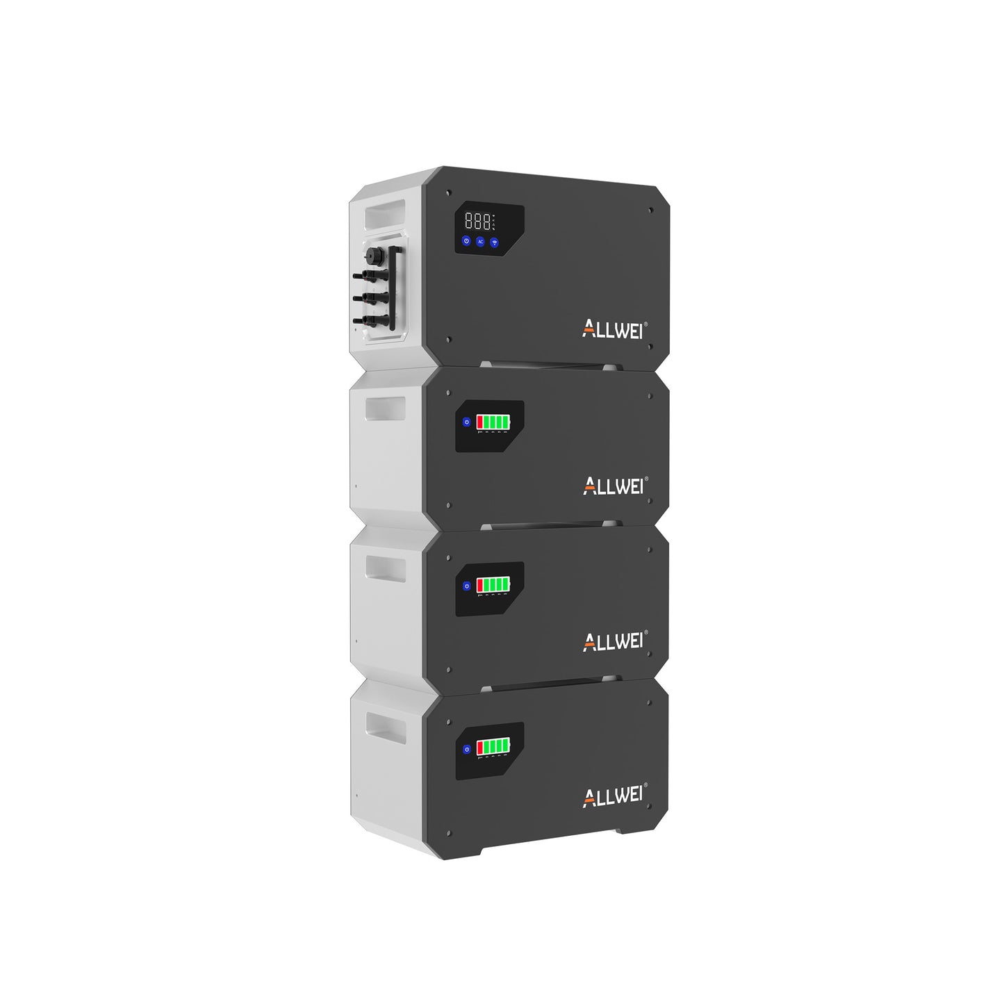 Central eléctrica para balcón ALLWEI BM1600 + paquete de baterías 3* B160 de hasta 6400 Wh