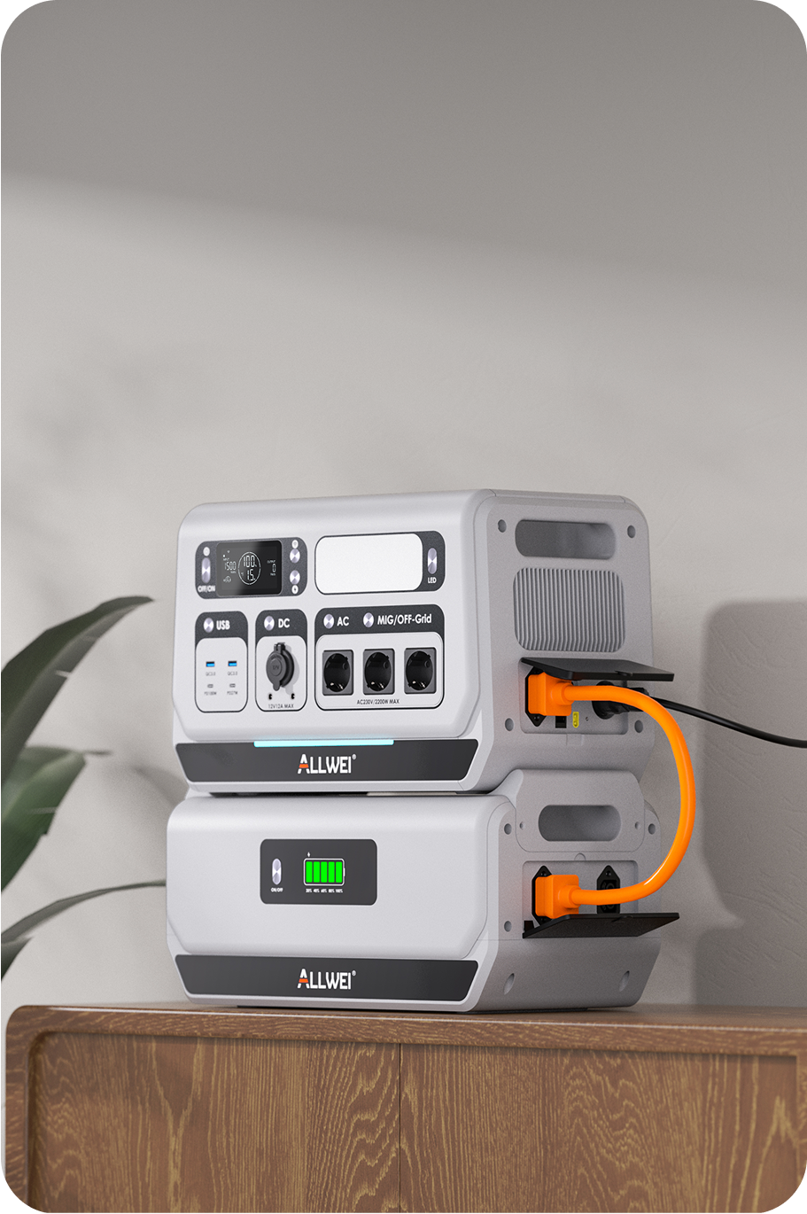 ALLWEI Balkonkraftwerk – Solaranlage mit Speicher für Zuhause