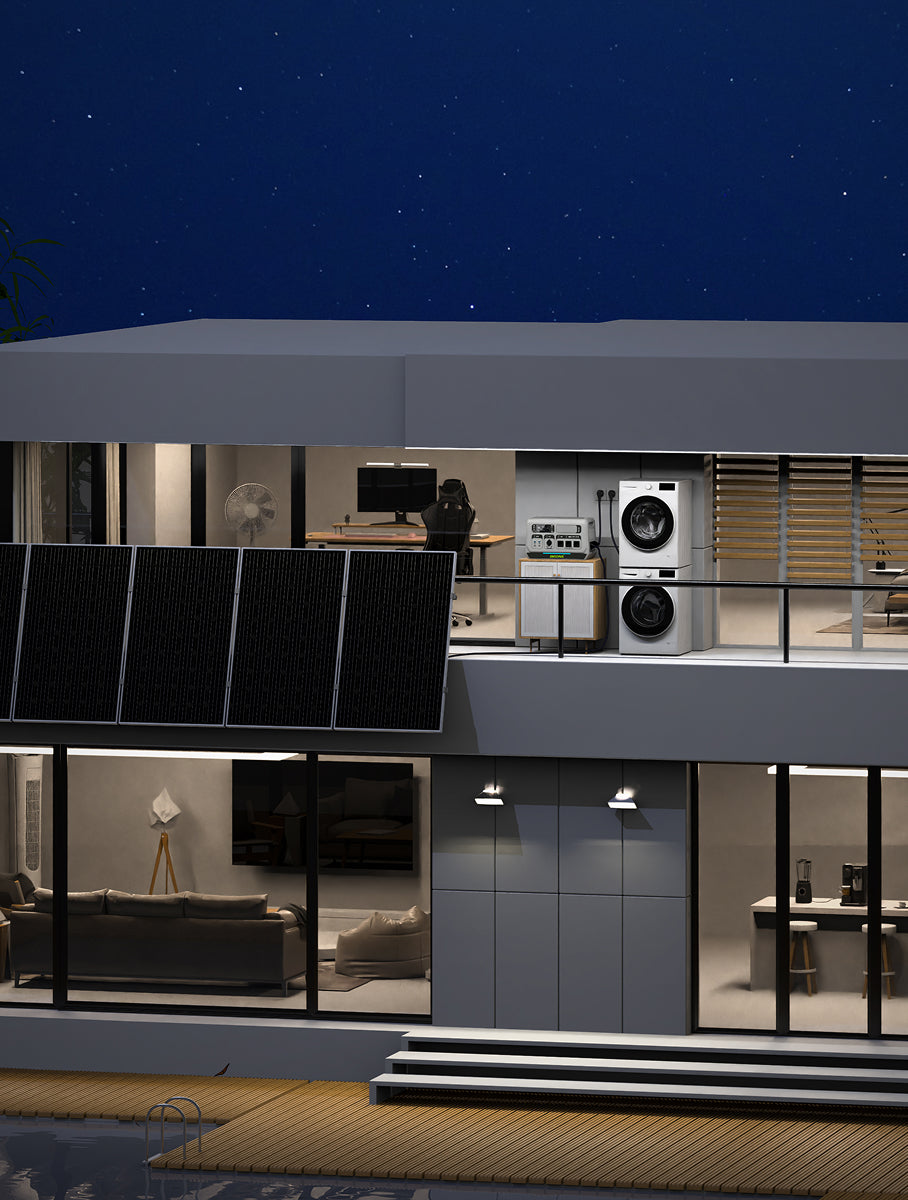 ALLWEI Balkonkraftwerk – Solaranlage mit Speicher für Zuhause