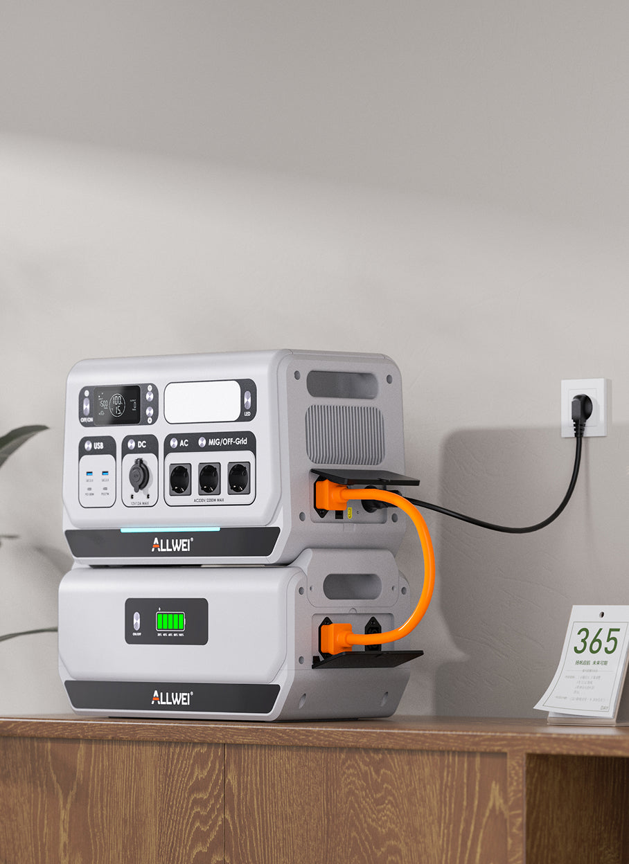 ALLWEI Balkonkraftwerk – Solaranlage mit Speicher für Zuhause