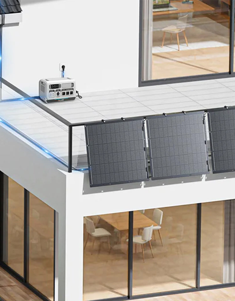 ALLWEI Balkonkraftwerk – Solaranlage mit Speicher für Zuhause