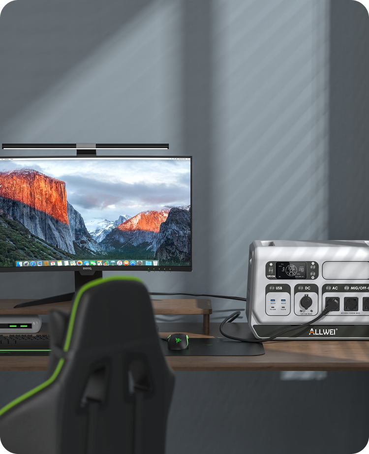 ALLWEI Balkonkraftwerk – Solaranlage mit Speicher für Zuhause