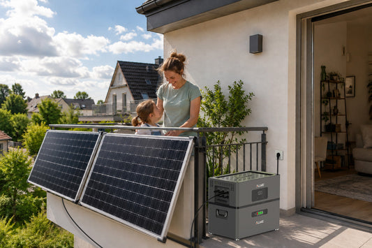 800W und 1600W Balkonkraftwerk Vergleich auf deutschem Balkon