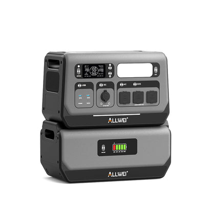 ALLWEI PPS2400Pro BalkonKraftwerk 2200W bidirektionaler Wechselrichter 2048 Wh, erweiterbar auf 10,24 kWh