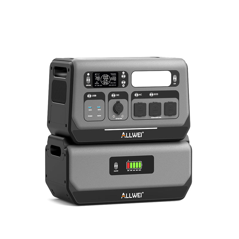 ALLWEI PPS2400Pro Powerstation mit Speicher | 2200W 2048Wh