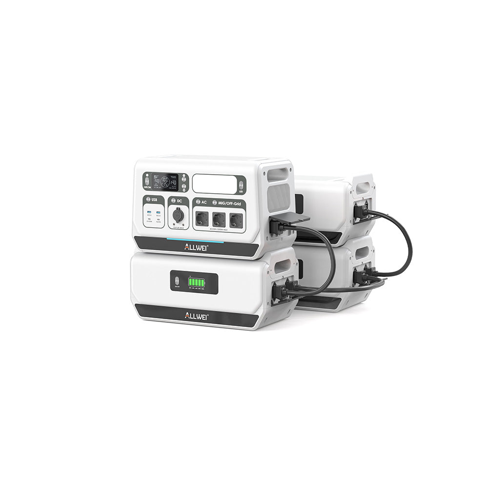 ALLWEI PPS2400 Pro Balcony Power Station + Expandable Battery Pack Maximum Expansion up to 10,240 Wh