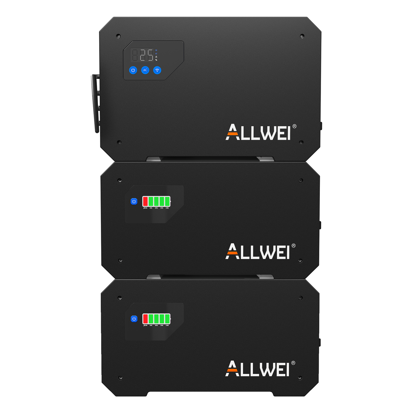 Central eléctrica para balcón ALLWEI BM1600 + 2* baterías B160 de hasta 4800 Wh