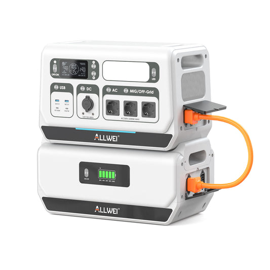ALLWEI PPS2400 Pro Balcony Power Station + Expandable Battery Pack Maximum Expansion up to 10,240 Wh