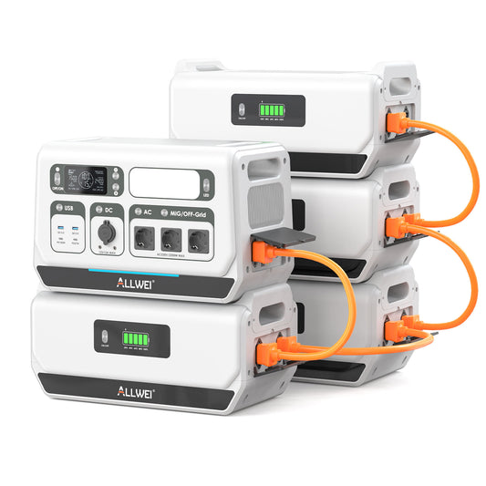 ALLWEI PPS2400 Pro Balcony Power Station + Expandable Battery Pack Maximum Expansion up to 10,240 Wh