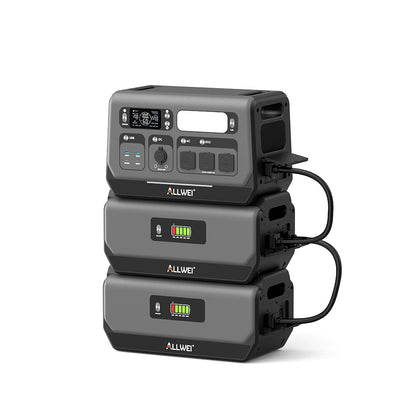 ALLWEI PPS2400Pro BalkonKraftwerk 2200W bidirektionaler Wechselrichter 2048 Wh, erweiterbar auf 10,24 kWh